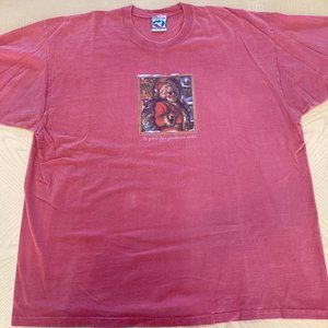Liquid Blue Grateful Dead Santa Jerry Garcia "be good for goodness sake"  XXL